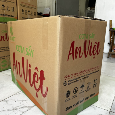 Cơm Cháy Gạo Lứt Chà Bông An Việt 250 gram - Date mới