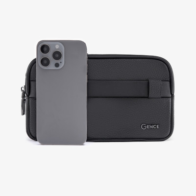 Clutch cầm tay đeo chéo da bò Togo cao cấp RB08 khóa vân tay & khóa số