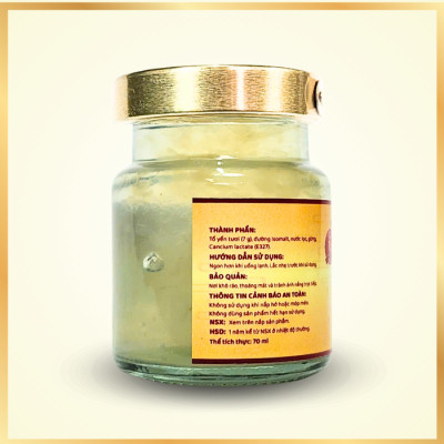 [Combo 2 Hộp ] Yến Chưng Đường Ăn Kiêng NAM TRÂN 7 gram Tổ Yến Tươi, cung cấp dinh dưỡng. Hộp ( 6 lọ x 70 ml )