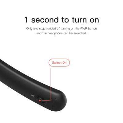 Tai nghe đeo cổ  chạy bộ DACOM L02 BT  không dây Âm thanh nổi chống nước 