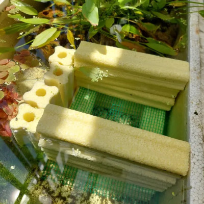 6 Thanh sứ lọc hoa mai LOẠI TO 16X4X4cm vật liệu lọc nước bể cá cao cấp