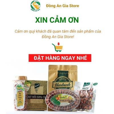 Hạt điều rang củi gói Zipper giấy Hải Bình 250g