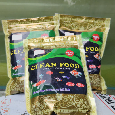 4 Gói Thức Ăn Cá Cảnh, cám Cá Koi hạt nhỡ 3mm (Cho cá size 8cm trở lên) - Nhanh lên size, lên màu, tăng cường sức đề kháng 500Gr 