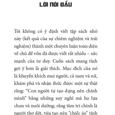 Sách - Khi Người Ta Tư Duy - As A Man Thinketh - Bìa Cứng