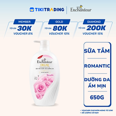 Sữa Tắm Nước Hoa Enchanteur Romantic 650gB