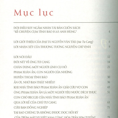 Kể Chuyện Cụm Tình Báo H.63 Anh Hùng - Những Câu Chuyện Tình Báo Thót Tim Không Phải Ai Cũng Biết (Bản in màu)