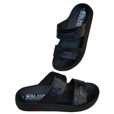 Dép Nam Quai Ngang HÀ NAM Da Bò Thật Cao Cấp DNA2081