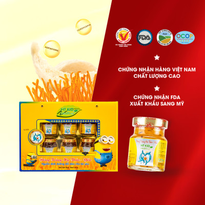 Đông Trùng Hạ Thảo Yến Kid Thiên Ân - Hộp 6 Hũ