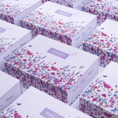 Set quà tặng cao cấp WEILAIYA: Combo Chăm sóc da body toàn diện - Tẩy tế bào chết, Dưỡng da ban đêm và Kem body chống nắng ban ngày