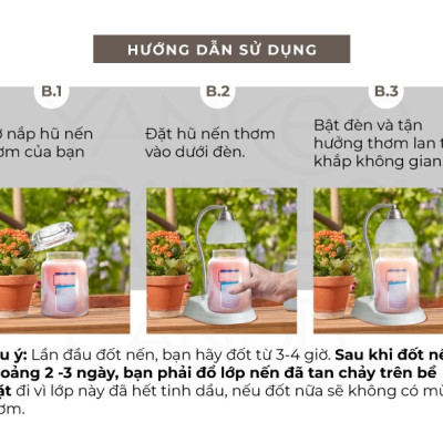 Đèn treo đốt nến Antique White