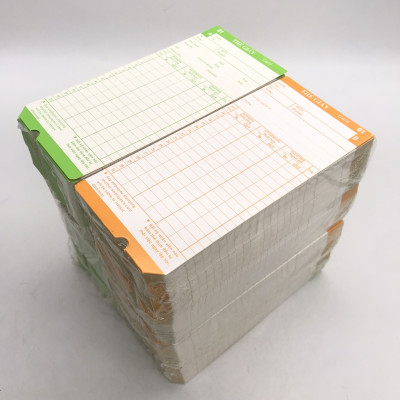 5 Xấp thẻ giấy để chấm công ( dùng cho các dòng Máy chấm công thẻ giấy) - Hàng nhập khẩu