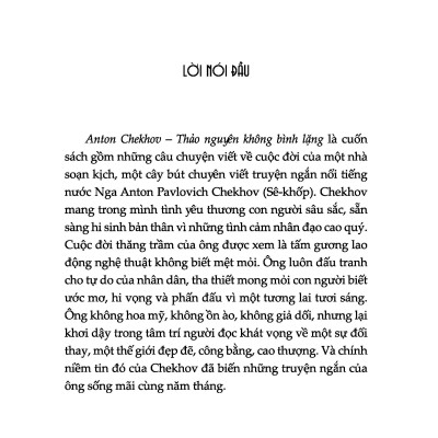 Kể Chuyện Cuộc Đời Các Thiên Tài: Anton Chekhov - Thảo Nguyên Không Bình Lặng