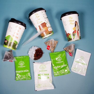 HỒNG TRÀ SỮA NƯỚNG TỰ PHA TACHA FARM