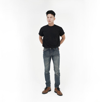 Quần Jeans Nam  Cao Cấp HUNTER X-RAYS Form Slimfit Thun Xanh Phủ Dơ Bụi Thời Trang  D26