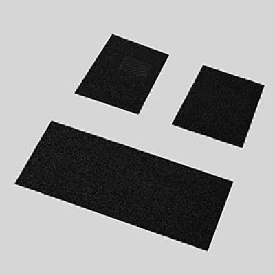 Bộ 3 miếng thảm lót sàn ô tô T00.5 , Thảm sàn xe hơi 5 chỗ DIY, Thảm sàn cao su rối chống bẩn