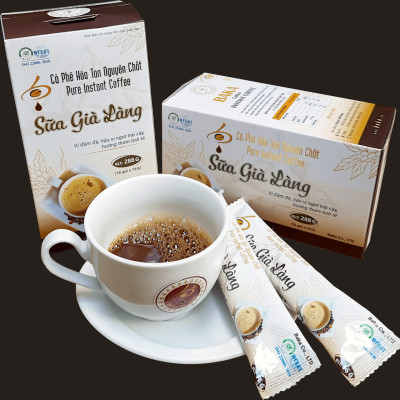 Cà Phê Hòa Tan Nguyên Chất SỮA GIÀ LÀNG - Hộp