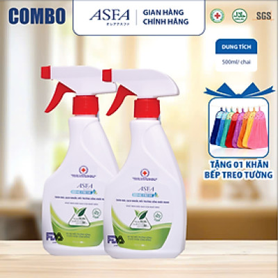 [Combo 2 Chai] Nước Xịt kháng khuẩn, Khử Mùi Dành Cho Gia Đình Asfa Home Fresh 500ml