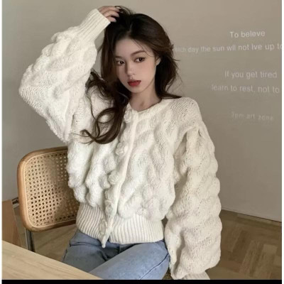 Áo len hoa hồng tiểu thư cao cấp cho nữ