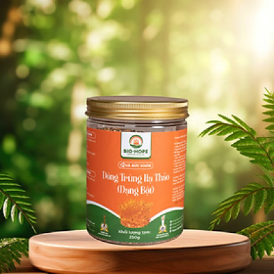 Bột Đông Trùng Hạ Thảo BIO HOPE Nguyên Chất 100% Tăng Đề Kháng, Chống Suy Nhược, Bảo Vệ Tim Mạch  - 250G