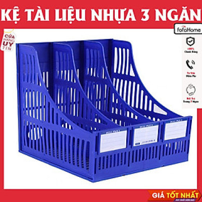 Giá Đựng Tài Liệu Nhựa 3 Ngăn / Giá Rổ Xéo Nhựa 3 Ngăn / Giá Ráp Nhựa 3 Ngăn