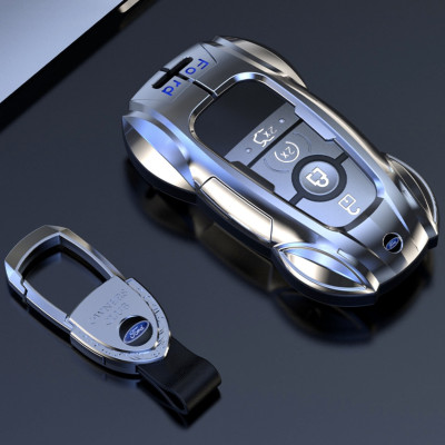 Ốp chìa khóa Kim Loại Độc, Đẹp, Sang Hãng xe ô tô FORD Ranger Wildtrak 4x2 Raptor Fx 4 Max Wildtrak XLT XL EcoSport next generation Ranger 2023