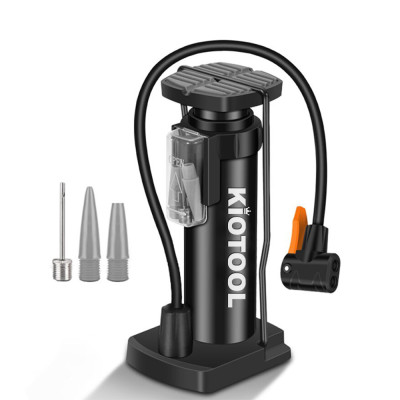 Bơm xe máy xe đạp nhỏ gọn Kiotool đầu van đa năng