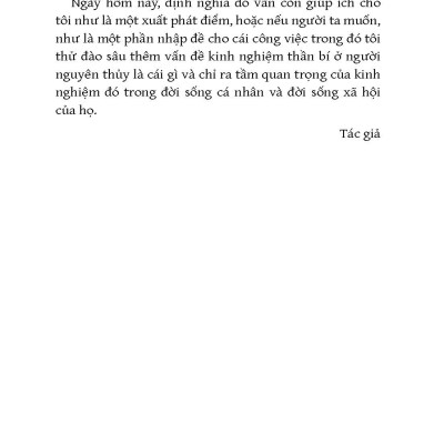 Kinh Nghiệm Thần Bí Và Biểu Tượng Ở Người Nguyên Thủy (Tb)