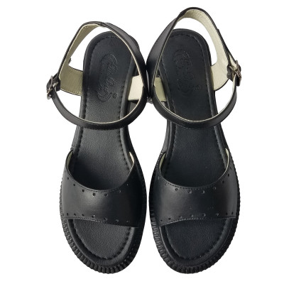 Giày Sandal Cao Gót Da Bò BIGGBEN Cao 4 Phân SDCG141