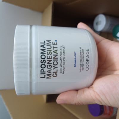 ( Nhập khẩu, có tem phụ) Viên Uống Codeage Liposomal Magnesium Glycinate lọ 240 viên