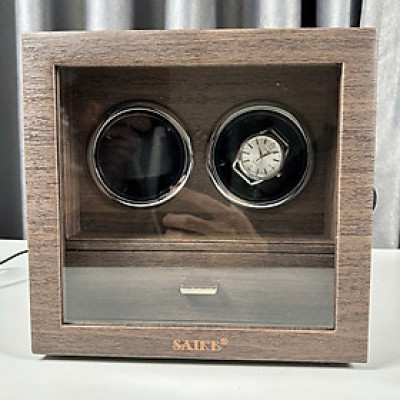 [BH 2 năm động cơ] Hộp Xoay 2 đồng hồ + Ngăn đựng trang sức Saike