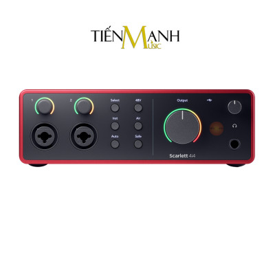 Focusrite 4i4 Gen 3, Gen 4 Sound Card Âm Thanh Scarlett - Focus USB Audio SoundCard Gen3 - Gen4 Hàng Chính Hãng