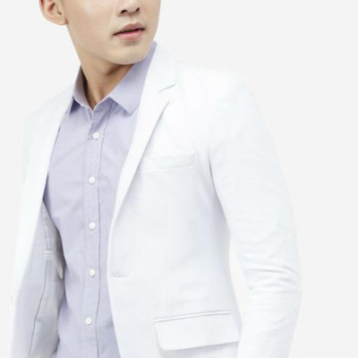 Áo Vest Nam Cài Nút Titishop AVN113 - Trắng