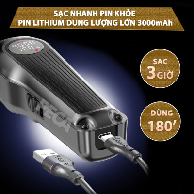Tông đơ cắt tóc chuyên nghiệp Kemei KM-1699 lưỡi cắt mạ carbon công suất 8W tốc độ cắt 9000RPM - Hàng chính hãng