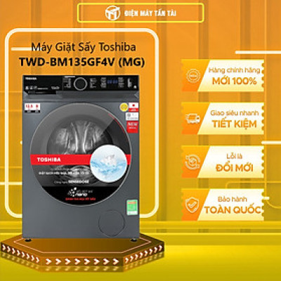 BM135GF4V(MG) - Máy giặt sấy Toshiba TWD-BM135GF4V(MG) 12.5/8 kg - Hàng chính hãng (chỉ giao HCM)