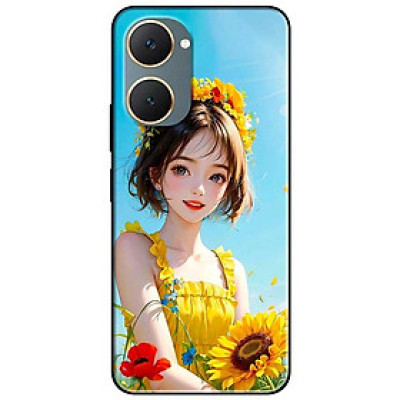 Ốp lưng cho Vivo Y03 - Y03T - Y18 - Y18S - Y18T - Y27 5G - Y28 4G - Y36 - Vương Miệng Hoa - Hàng Chính Hãng