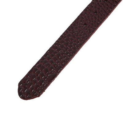 Dây nịt nam vân cá sấu Huy Hoàng 1 lớp màu nâu HC4151