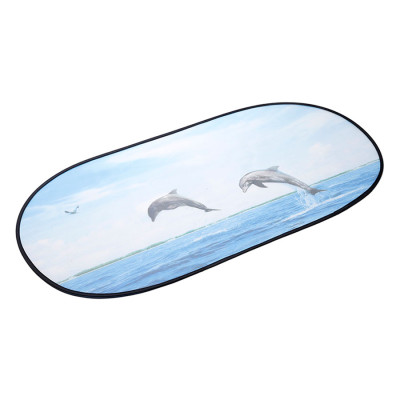 Che Nắng Ô Tô Kính Sau NB LX-R007 Hình Cá Heo (50x100 cm)