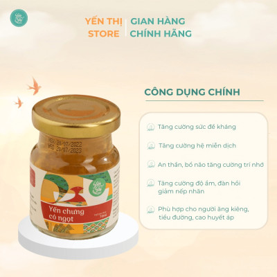 (Tặng muỗng gỗ đơn 450k)Yến Thị- Chưng Cỏ Ngọt- Quà Tặng-30% Yến