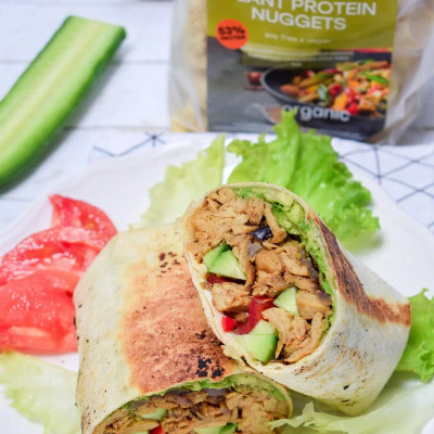 Thịt thuần chay dạng miếng từ đậu thực vật hữu cơ Dragon Superfoods