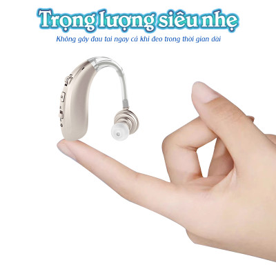 Máy trợ thính không dây pin sạc Axon A-360 - Kết nối Bluetooth, có bộ lọc tiếng ồn, tặng kèm hộp đựng máy