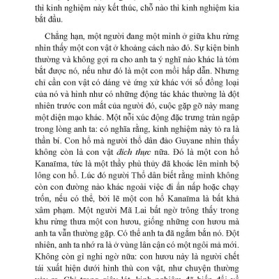 Kinh Nghiệm Thần Bí Và Biểu Tượng Ở Người Nguyên Thủy (Tb)