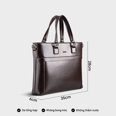 Cặp công sở Trita ( Thời trang nam phong cách đựng vừa laptop 13 inch - Cặp da TCA25 )