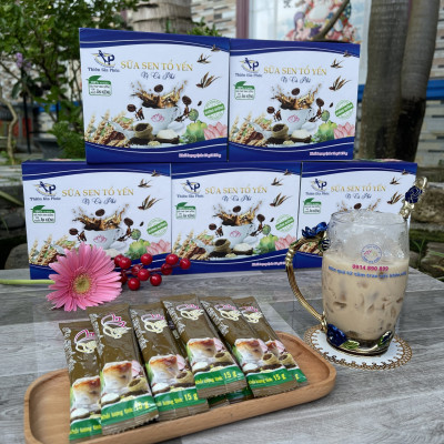 Sữa sen tổ yến vị cà phê Thiên Gia Phúc 150g 10 gói (Hộp cứng)