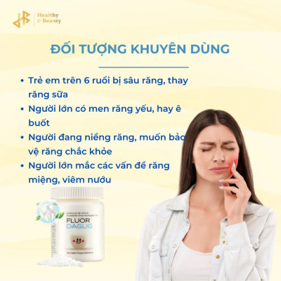 Thực phẩm bảo vệ sức khỏe Fluor Daglig - Lọ 90 viên