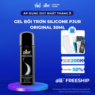 Gel bôi trơn silicone Pjur Original cho nam nữ chai 100ml có hiệu quả cao, không gây bết dính an toàn cho mọi loại da