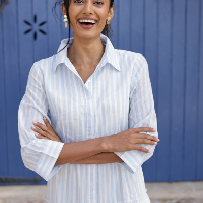 Maxi Sơ Mi Cotton Cao Cấp Luna Llena