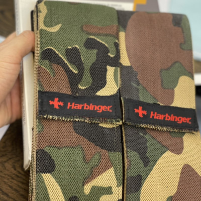 Dây Quấn Gối Tập Gym Harbinger Redline Knee Wraps Camo