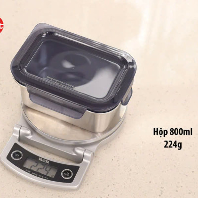 Bộ 4 hộp cao inox 304 iMAT dùng được vi sóng, đông đá, máy rửa chén, lò nướng - Hàng Chính Hãng