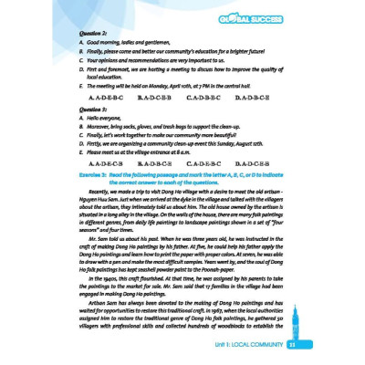 Sách - Global Success - Bài Tập Cuối Tuần Tiếng Anh Lớp 9 Tập 1 (Có Đáp Án) - Minh Thắng
