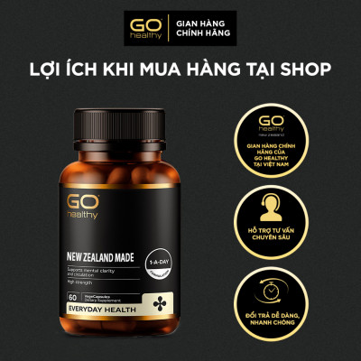 GO CO Q10 160MG 30 VIÊN - Viên uống bổ tim nhập khẩu chính hãng GO Healthy New Zealand
